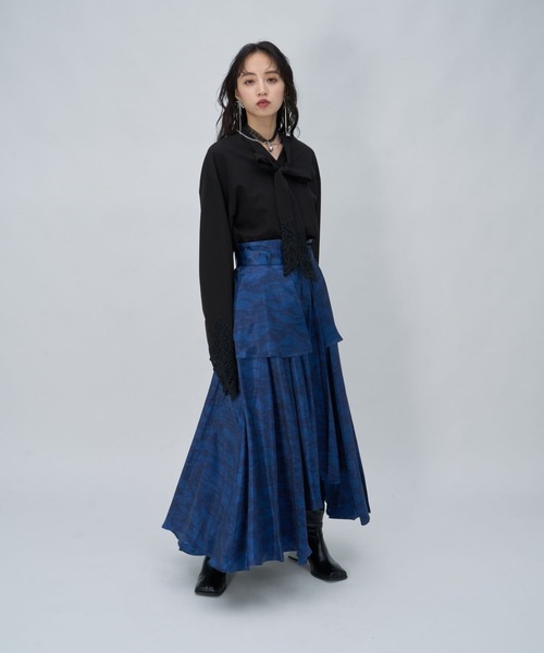 【HARE デザインスカート】【KASANEスカート】※未使用品　タグ付 HARE（ハレ） ロング スカート KASANEデザインスカート(HARE