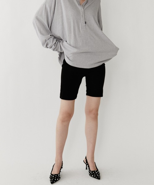 VION パンツ Sheer Velour Biker Shorts / シアーベロアバイカー