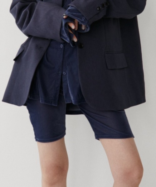 VION パンツ Sheer Velour Biker Shorts / シアーベロアバイカー