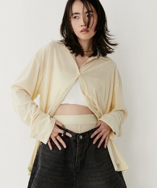 VION パンツ シアーベロアバイカーショーツ / Sheer Velour Biker