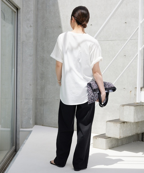 「SLOBE IENA」 チノパンツ 38 ホワイト レディース_画像4