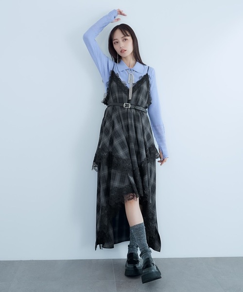 イレヘムキャミワンピース(HARE) HARE（ハレ） ワンピース イレヘムレイヤーキャミワンピース(HARE