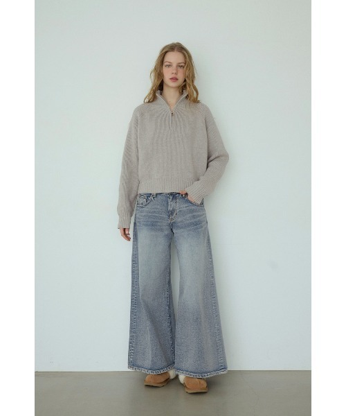 ALEXIA STAM（アリシアスタン） ニット セーター Half Zip Knit Top