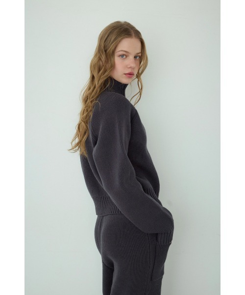 ALEXIA STAM（アリシアスタン） ニット セーター Half Zip Knit Top