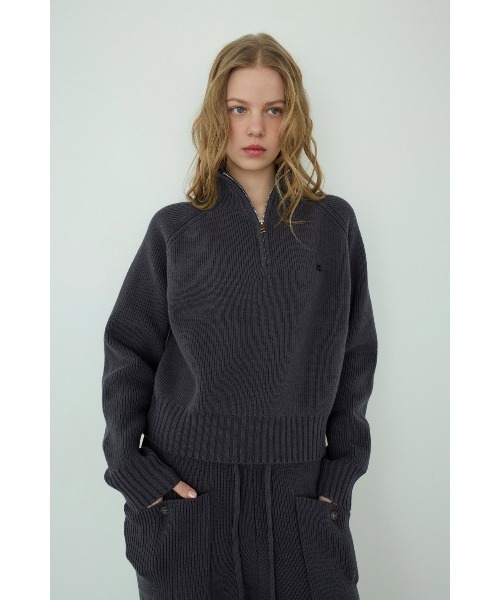 ALEXIA STAM（アリシアスタン） ニット セーター Half Zip Knit Top