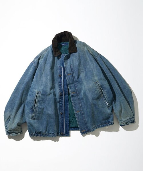 「NAUTICA」 デニムジャケット MEDIUM ブルー メンズの画像
