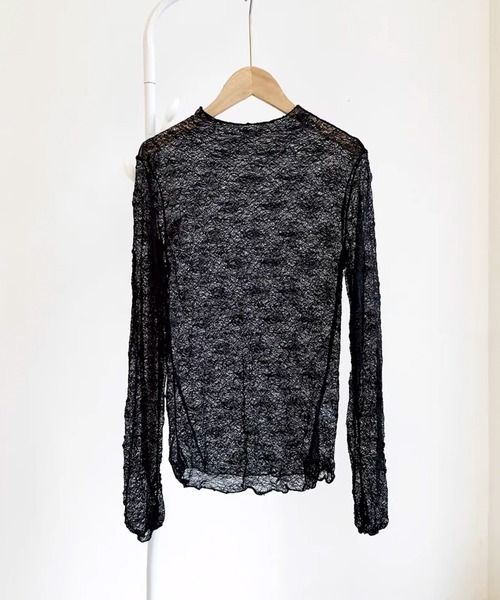 IRADOWL（アイラドール） tシャツ 総レースハイネックトップス