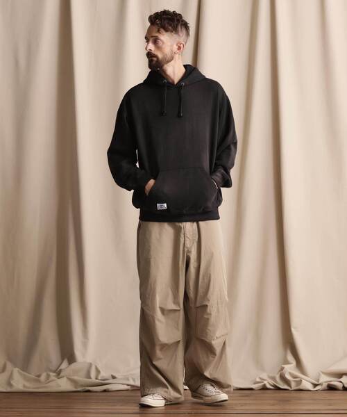 「schott」 プルオーバーパーカー X-LARGE ブラック メンズ_画像4