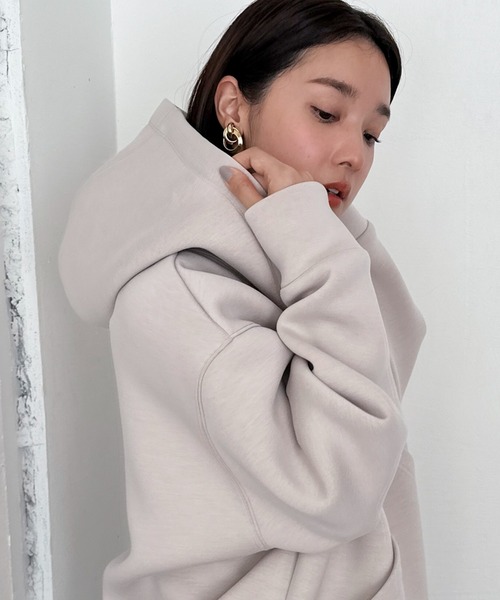 「DOUX ARCHIVES」 ジップアップパーカー 38 ベージュ レディース_画像5