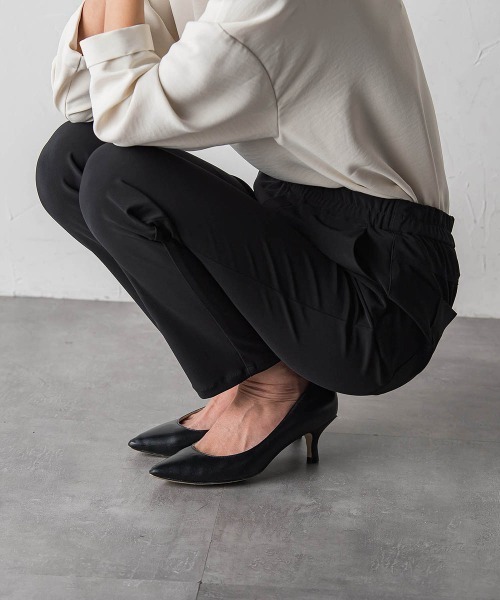 パンツ 入学式 卒業式 「WEB限定」”愛され定番”美脚レギパン レディースの画像