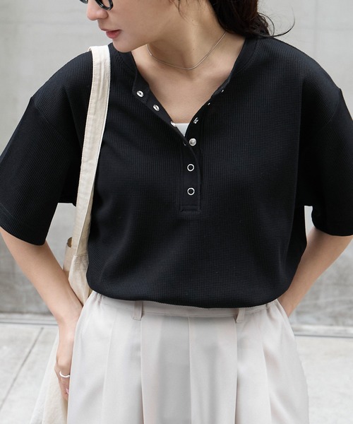 MONO-MART（モノマート） tシャツ 「anyway.シリーズ」ワッフル