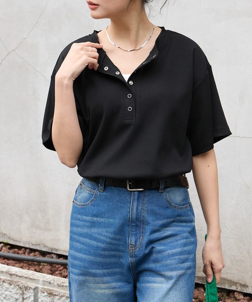 MONO-MART（モノマート） tシャツ 「anyway.シリーズ」ワッフル