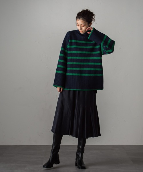 「Droite lautreamont」 長袖ニット M アイボリー レディース_画像5