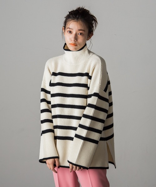 「Droite lautreamont」 長袖ニット M アイボリー レディース_画像6