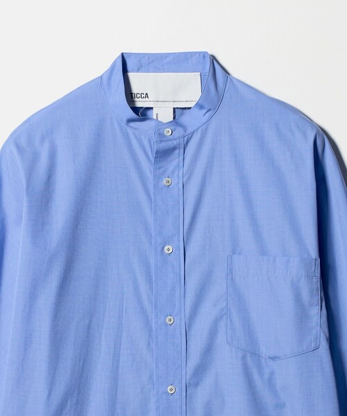 TICCA シャツ TICCA（ティッカ） ブラウス シャツ 「TICCA」ノーカラー テントライン