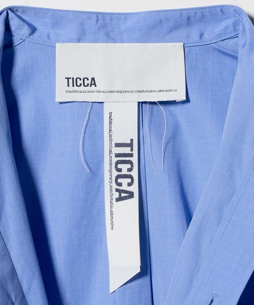 TICCA（ティッカ） ブラウス シャツ 「TICCA」ノーカラー テントライン