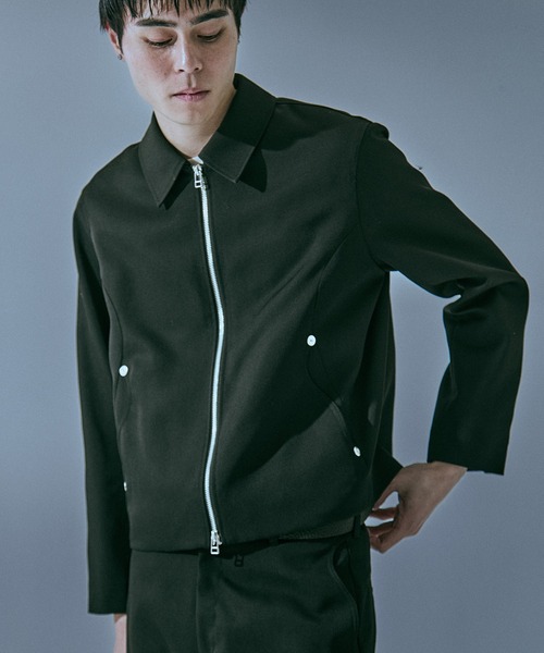 ブルゾン アウター trim fit jacket メンズの画像
