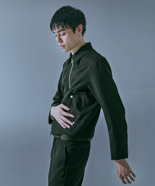 ブルゾン アウター trim fit jacket メンズの画像
