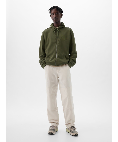 GAP（ギャップ） ジップアップパーカー X-LARGE ホワイト系その他