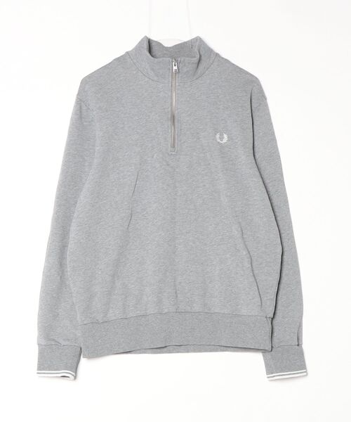 「FRED PERRY」 スウェットカットソー L グレー レディース