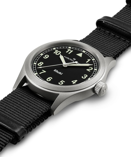 腕時計 HAMILTON 「ハミルトン」 腕時計 Khaki Field （カーキ フィールド）  クオーツ 38MM ブラック×ブラックの画像