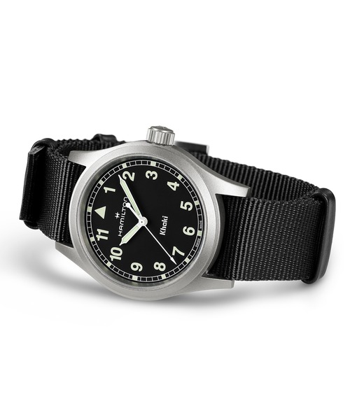 腕時計 HAMILTON 「ハミルトン」 腕時計 Khaki Field （カーキ フィールド）  クオーツ 38MM ブラック×ブラックの画像