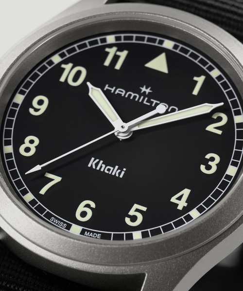 腕時計 HAMILTON 「ハミルトン」 腕時計 Khaki Field （カーキ フィールド）  クオーツ 38MM ブラック×ブラックの画像