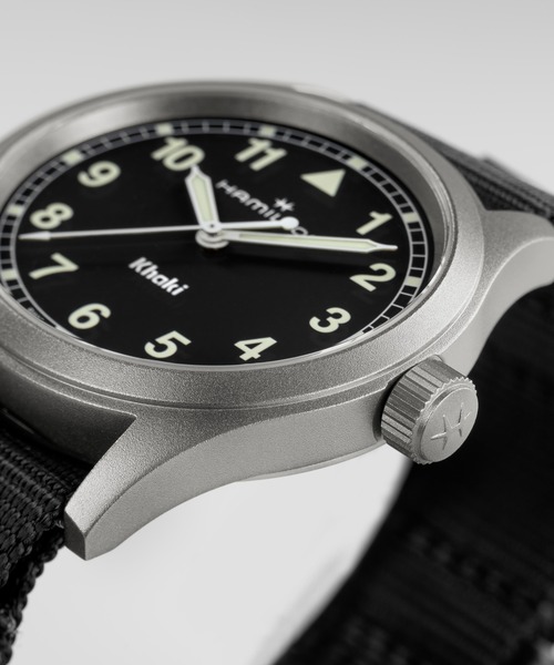 腕時計 HAMILTON 「ハミルトン」 腕時計 Khaki Field （カーキ フィールド）  クオーツ 38MM ブラック×ブラックの画像
