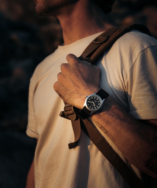 腕時計 HAMILTON 「ハミルトン」 腕時計 Khaki Field （カーキ フィールド）  クオーツ 38MM ブラック×ブラックの画像