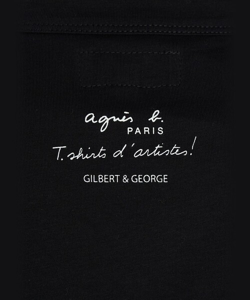 1997年発行 GILBERTANDEアート新聞 Agnès b. agnes b.（アニエスベー） tシャツ 半袖 プリント コットン 半袖