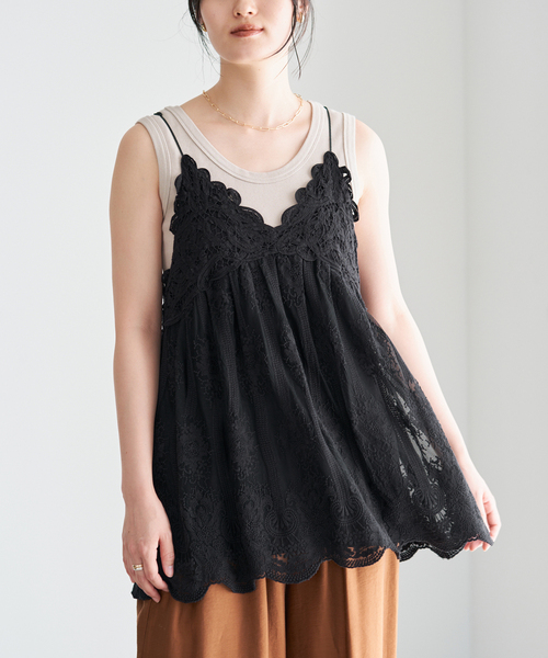 IENA アンティークチュールパテンキャミ IENA｜《WEB限定/追加3予約》アンティークチュールバテンキャミ