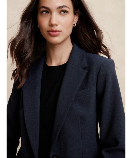 「BANANA REPUBLIC FACTORY STORE」 テーラードジャケット 6 ブラック レディース_画像6