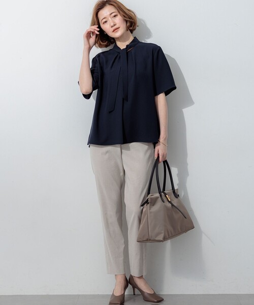 23区（ニジュウサンク） uvカット tシャツ ストレッチジョーゼット
