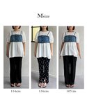 ブラウス シャツ 「セットアイテム」デニムビス...の詳細画像1