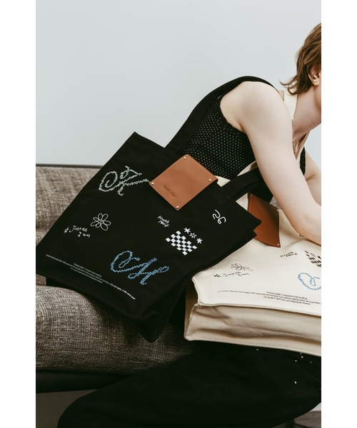 Knuth Marf（クヌースマーフ） トートバッグ graphic canvas tote