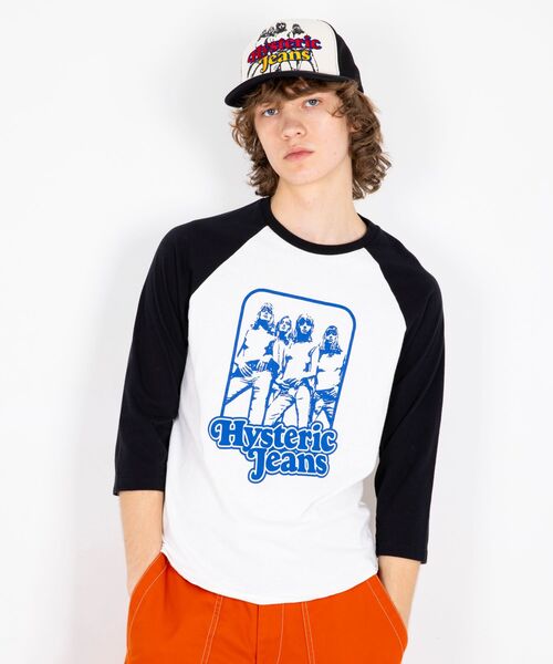 ヒステリックグラマー 七分袖Tシャツ Sサイズ HYSTERIC GLAMOUR（ヒステリックグラマー） 7分袖Tシャツ SMALL ブルー