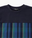 tシャツ マドラスチェック 半袖Tシャツ キッ...の詳細画像3