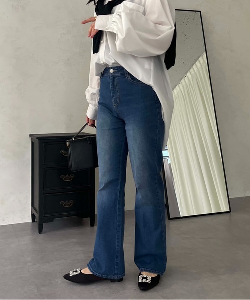 「prose verse」 デニムパンツ - サックスブルー レディース_画像5