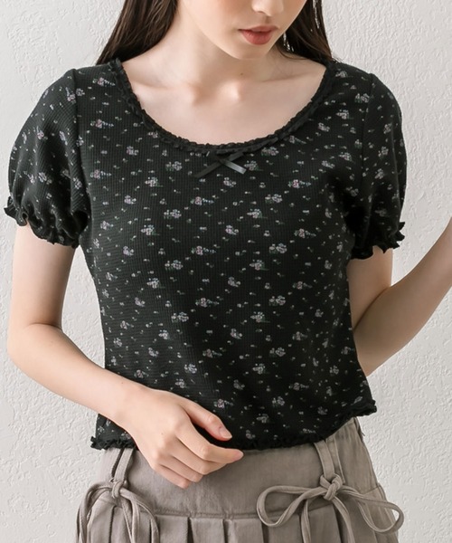 「OLIVE des OLIVE」 半袖カットソー FREE ベージュ レディース_画像5