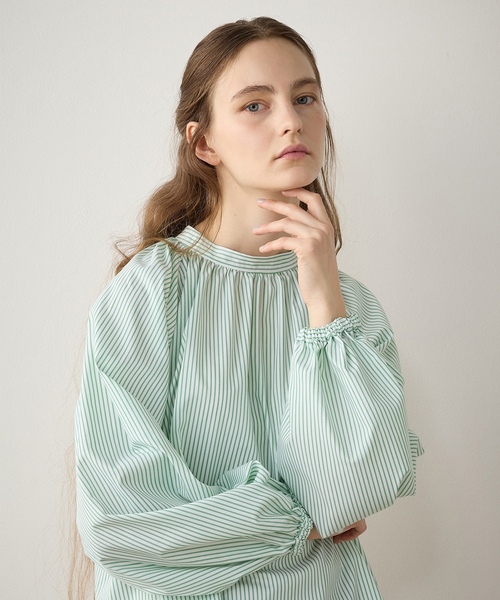 「LE SOUK HOLIDAY」 長袖ブラウス L ブルー レディース_画像4