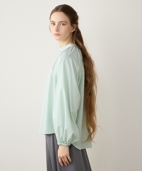 「LE SOUK HOLIDAY」 長袖ブラウス L ブルー レディース_画像5