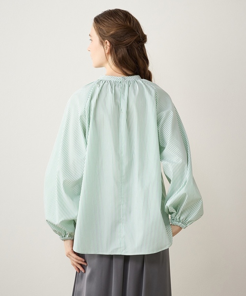 「LE SOUK HOLIDAY」 長袖ブラウス L ブルー レディース_画像7