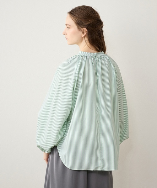 「LE SOUK HOLIDAY」 長袖ブラウス L ブルー レディース_画像8