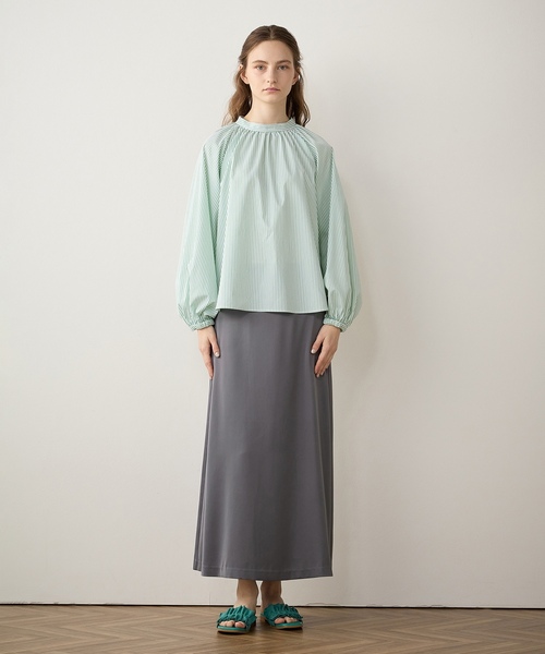 「LE SOUK HOLIDAY」 長袖ブラウス L ブルー レディース_画像9