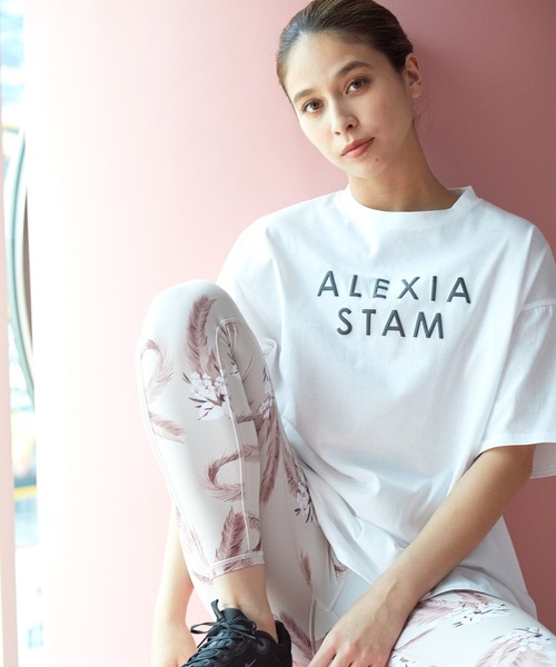 「ALEXIA STAM」 「nergy」半袖Tシャツ FREE グレー レディース_画像4