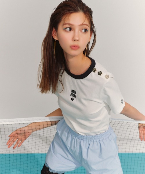 LILY BROWN（リリーブラウン） 半袖Tシャツ「MARY QUANTコラボ」 FREE