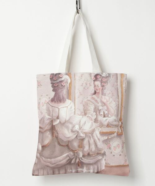 la pomme petit(ラポミプチ) LA POMME petit Icon Ribbon Mini Tote.
