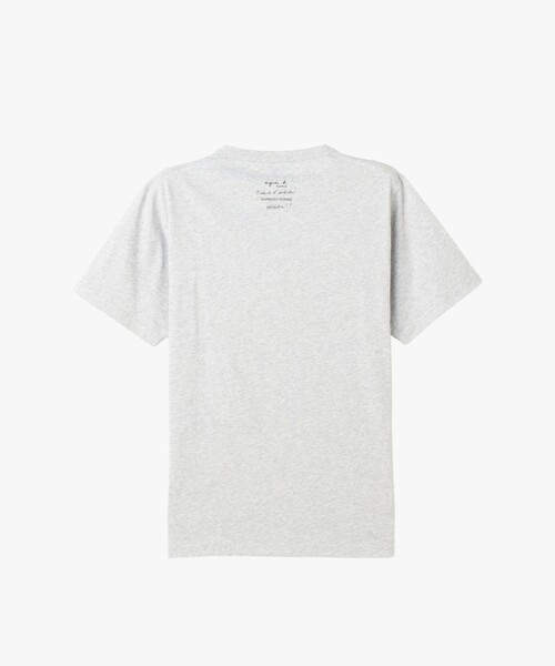 agnes b.（アニエスベー） tシャツ 半袖 コットン プリント 半袖