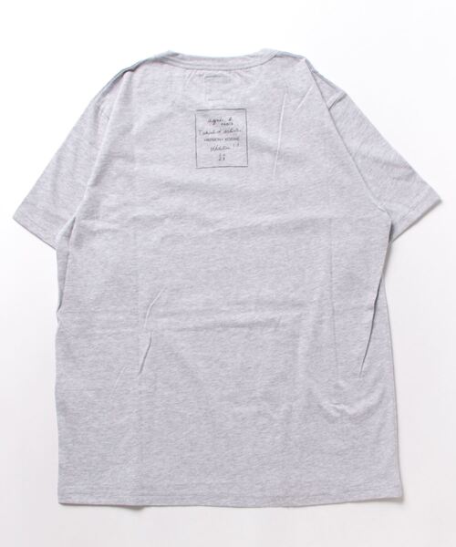 agnes b.（アニエスベー） tシャツ 半袖 コットン プリント 半袖