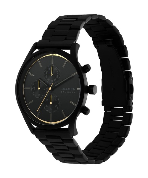 SKAGEN 腕時計 25mm ブラック ステンレス SKAGEN 腕時計 スカーゲン メンズ アナログ ステンレス SKW6935